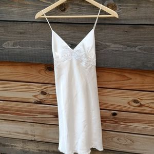 Victoria's Secret satin and lace slip Medium white